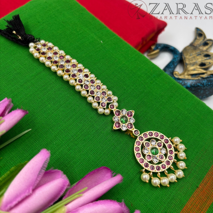 Bharatanatyam Dance Premium Jewellery - Round & V PG Kemp Netti Chutti