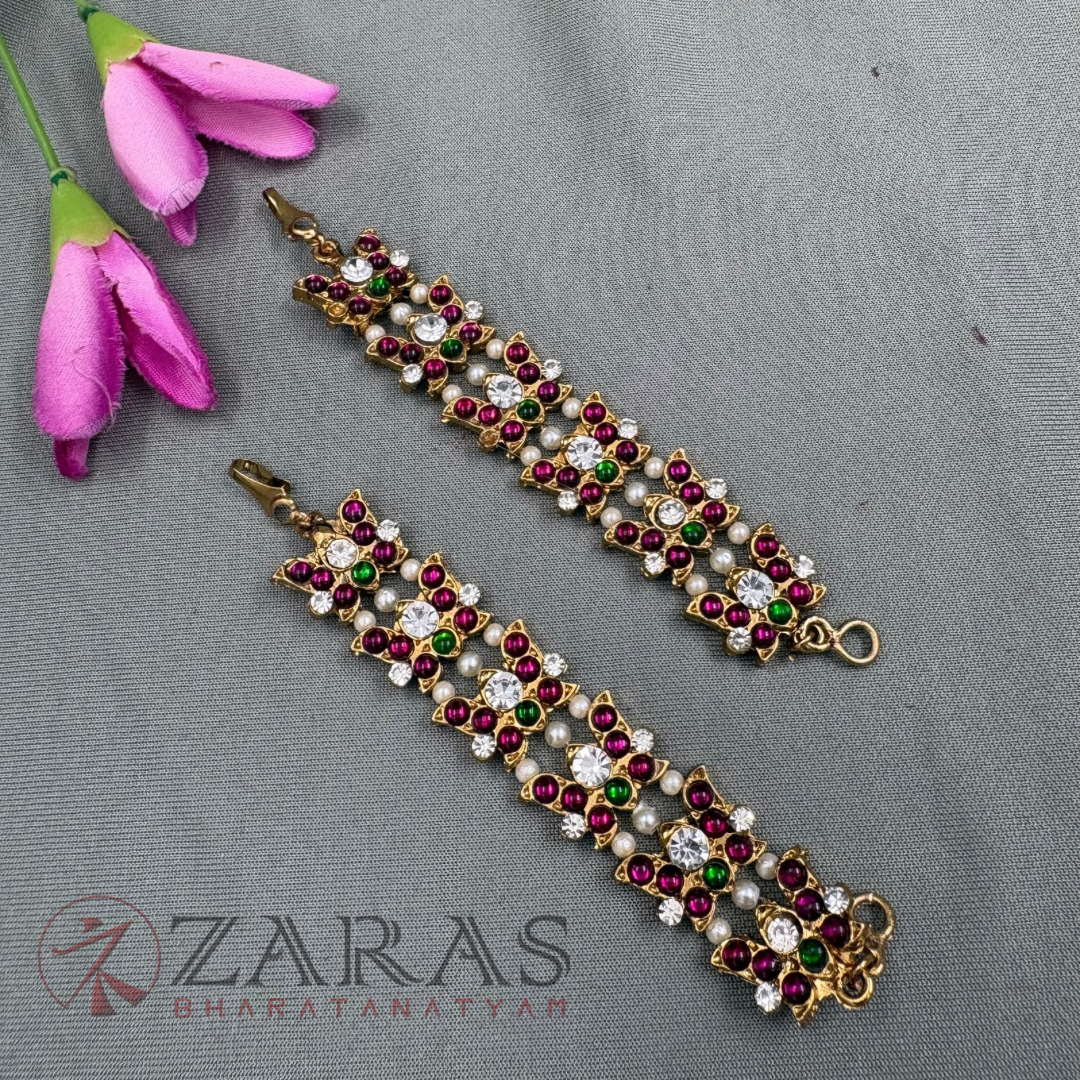 Bharatanatyam Dance Alankara Jewellery - Maatal Lotus PG Kemp CS