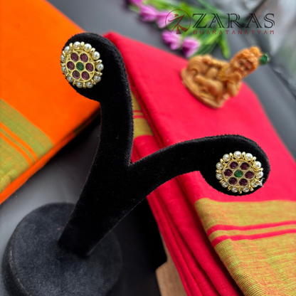 Bharatanatyam Dance Premium Jewellery - Kammal Round PG Kemp Beads (Small)
