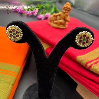 Bharatanatyam Dance Premium Jewellery - Kammal Round PG Kemp Beads (Small)