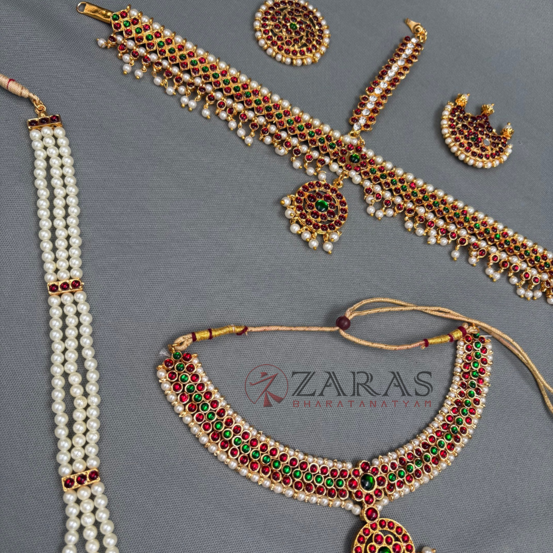 Bharatanatyam Dance Jewellery - Sow & Nataraj Full Set RG Kemp CG