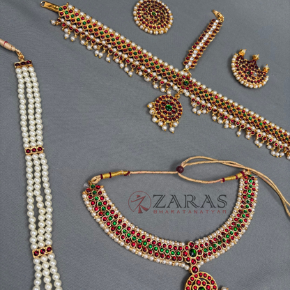Bharatanatyam Dance Jewellery - Sow & Nataraj Full Set RG Kemp CG