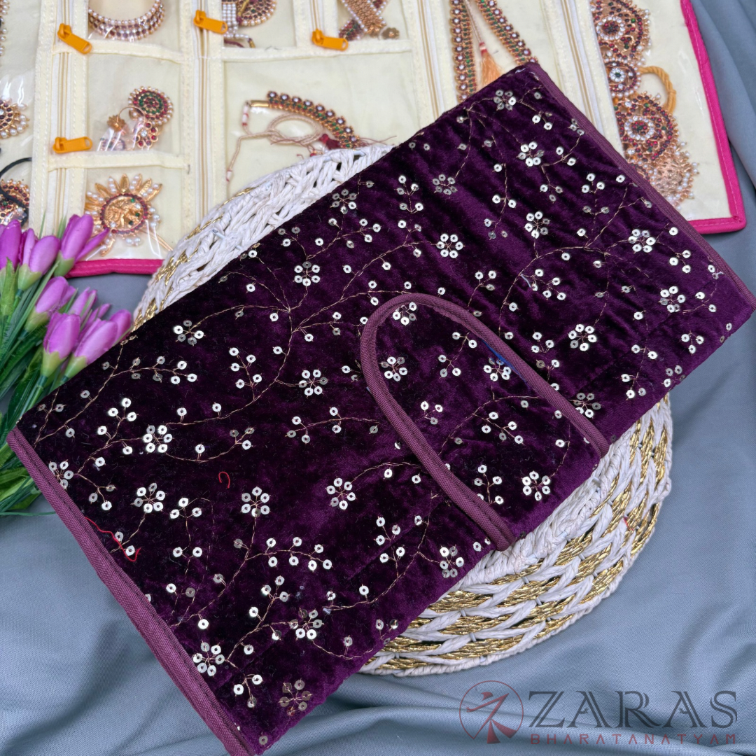 Bharatanatyam Dance Jewellery Bag / Organiser Foldable