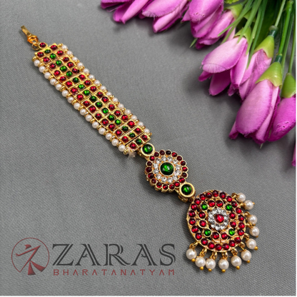 Bharatanatyam Dance Jewellery - Box & Round Flower RG Kemp Netti Chutti