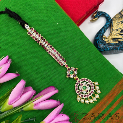 Bharatanatyam Dance Premium Jewellery - Round & Sow PG Kemp Netti Chutti
