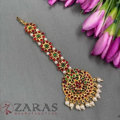 Bharatanatyam Dance Jewellery - Flower RG Kemp Netti Chutti