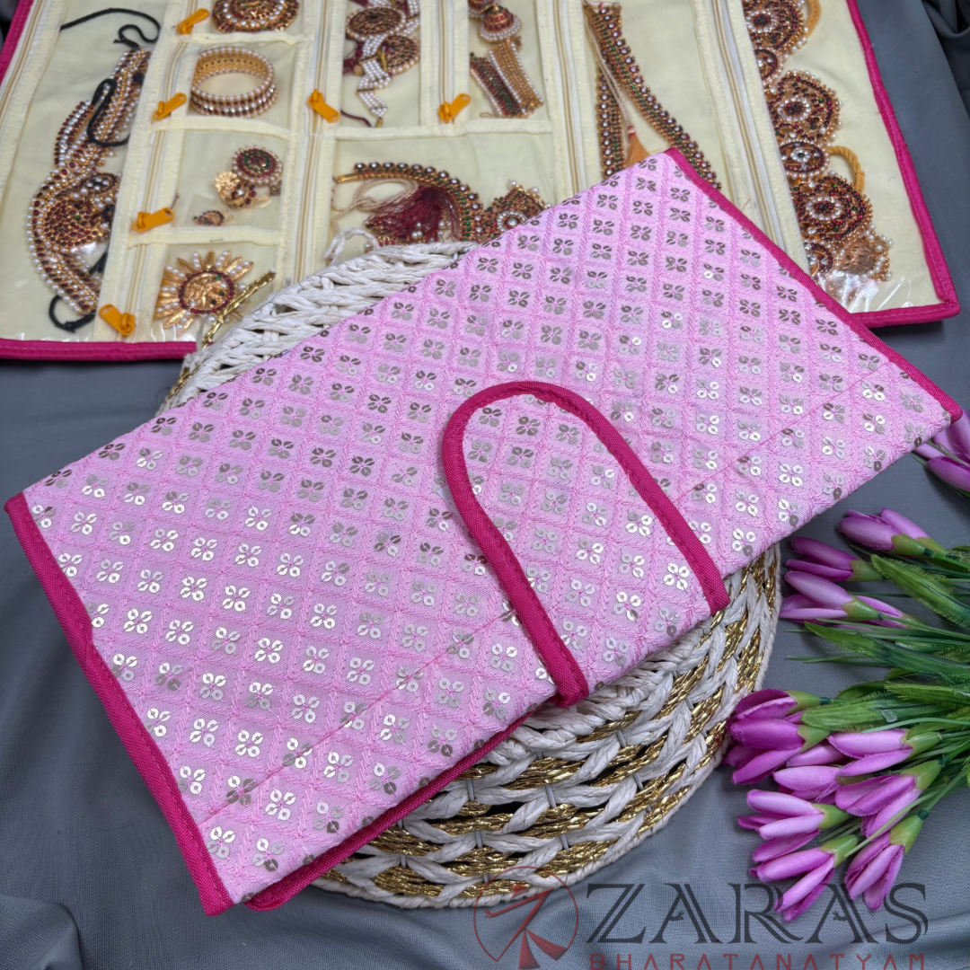 Bharatanatyam Dance Jewellery Bag / Organiser Foldable