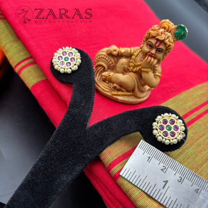 Bharatanatyam Dance Premium Jewellery - Kammal Round PG Kemp Beads (Small)