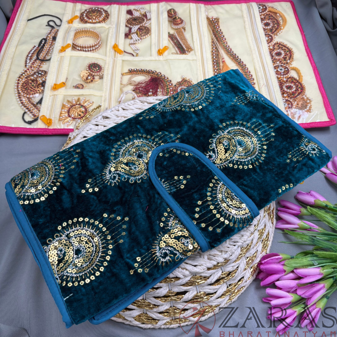 Bharatanatyam Dance Jewellery Bag / Organiser Foldable