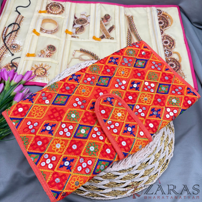 Bharatanatyam Dance Jewellery Bag / Organiser Foldable