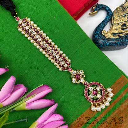 Bharatanatyam Dance Premium Jewellery - Round & Sow PG Kemp Netti Chutti
