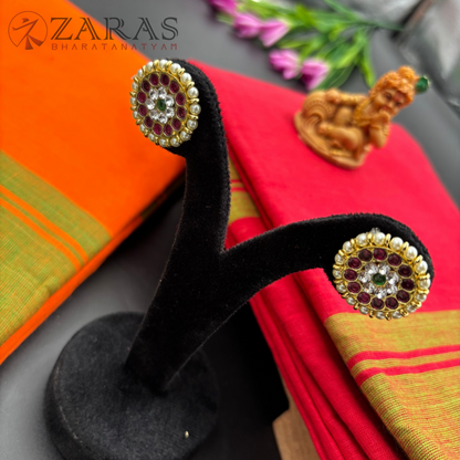 Bharatanatyam Dance Premium Jewellery - Kammal Round PG Kemp Beads (Medium)