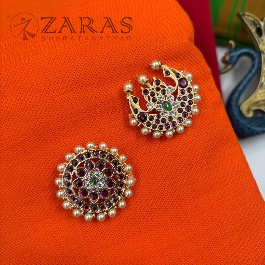 Bharatanatyam Dance Premium Jewellery - Sun & Moon PG Kemp