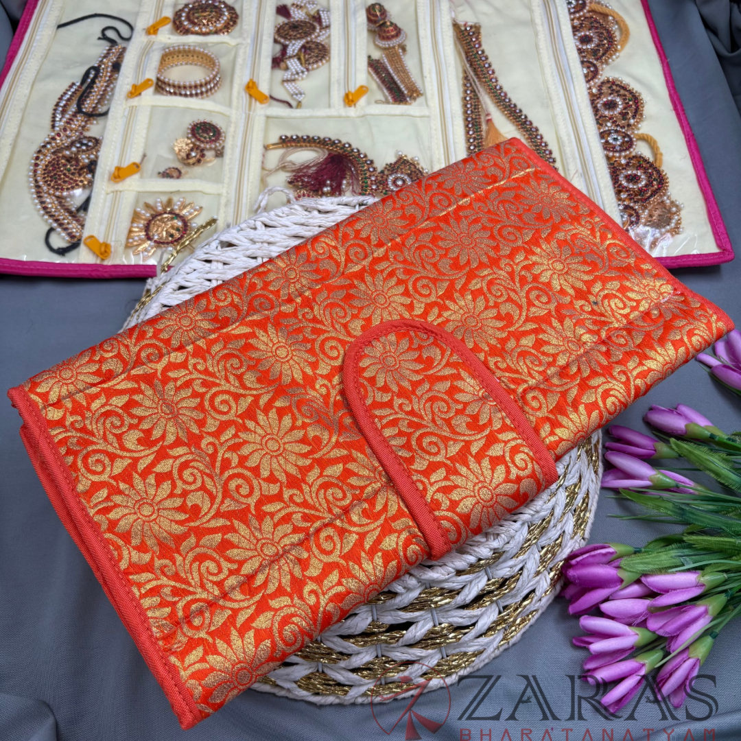 Bharatanatyam Dance Jewellery Bag / Organiser Foldable