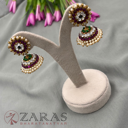 Bharatanatyam Dance Alankara Jewellery - 3L PG Kemp CS Jimiki with Kammal