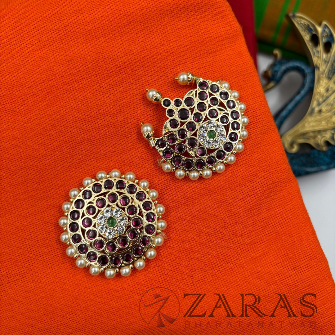 Bharatanatyam Dance Premium Jewellery - Sun & Moon PG Kemp