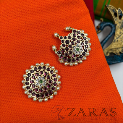 Bharatanatyam Dance Premium Jewellery - Sun & Moon PG Kemp