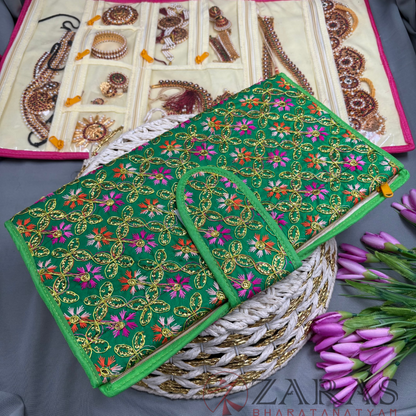 Bharatanatyam Dance Jewellery Bag / Organiser Foldable