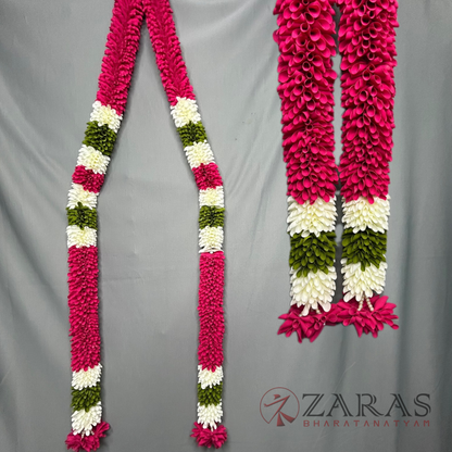 Bharatanatyam Dance Cloth Aandaal Maalai / Haaram – Mixed Colours (Each Side 1 meter / 40 inch Length)