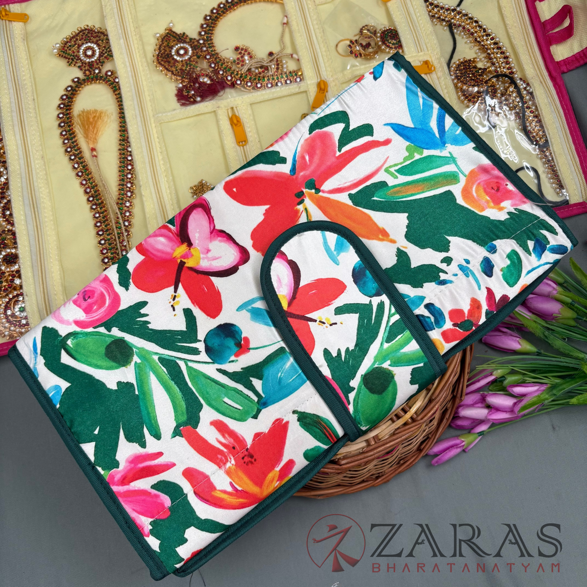 Bharatanatyam Dance Jewellery Bag / Organiser Foldable