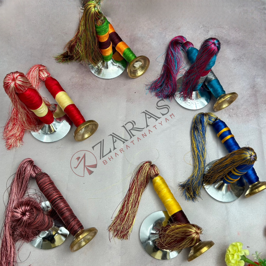 Bharatanatyam Dance Instruments - Nattuvangam /  Thaalam Colour Threading (SPL)