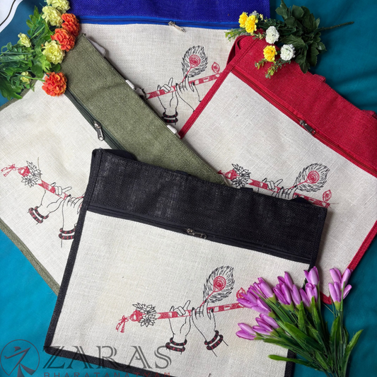 Bharatanatyam Dance Jute Tote Bag for your daily use in dance class