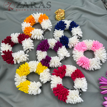 Bharatanatyam Dance Cloth Flower Round D Folded – Single (Mixed Colours)