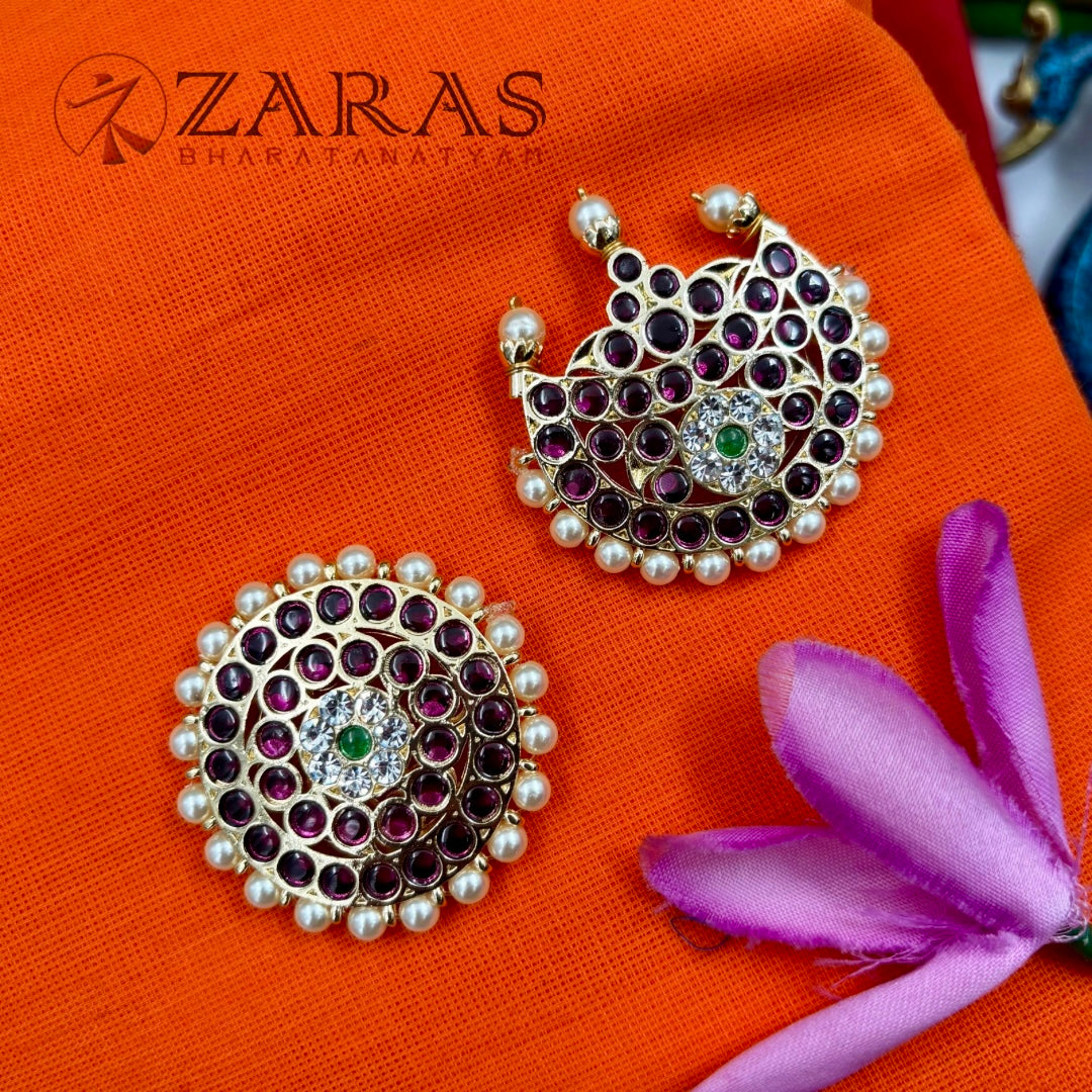 Bharatanatyam Dance Premium Jewellery - Sun & Moon PG Kemp