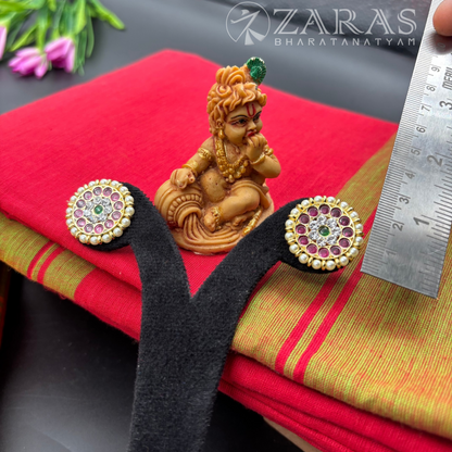 Bharatanatyam Dance Premium Jewellery - Kammal Round PG Kemp Beads (Medium)