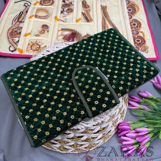 Bharatanatyam Dance Jewellery Bag / Organiser Foldable