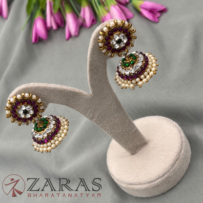 Bharatanatyam Dance Alankara Jewellery - 3L PG Kemp CS Jimiki with Kammal