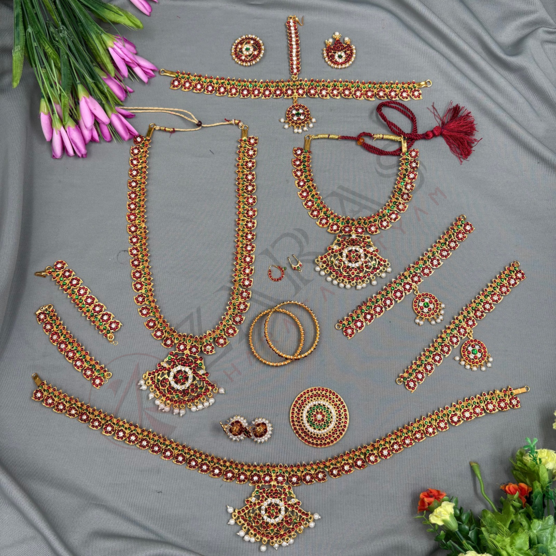 Bharatanatyam Dance Jewellery - Manga Full Set RG Kemp CS (3MM)