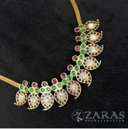 Bharatanatyam Dance Premium Jewellery - Manga Necklace PG Kemp Beads