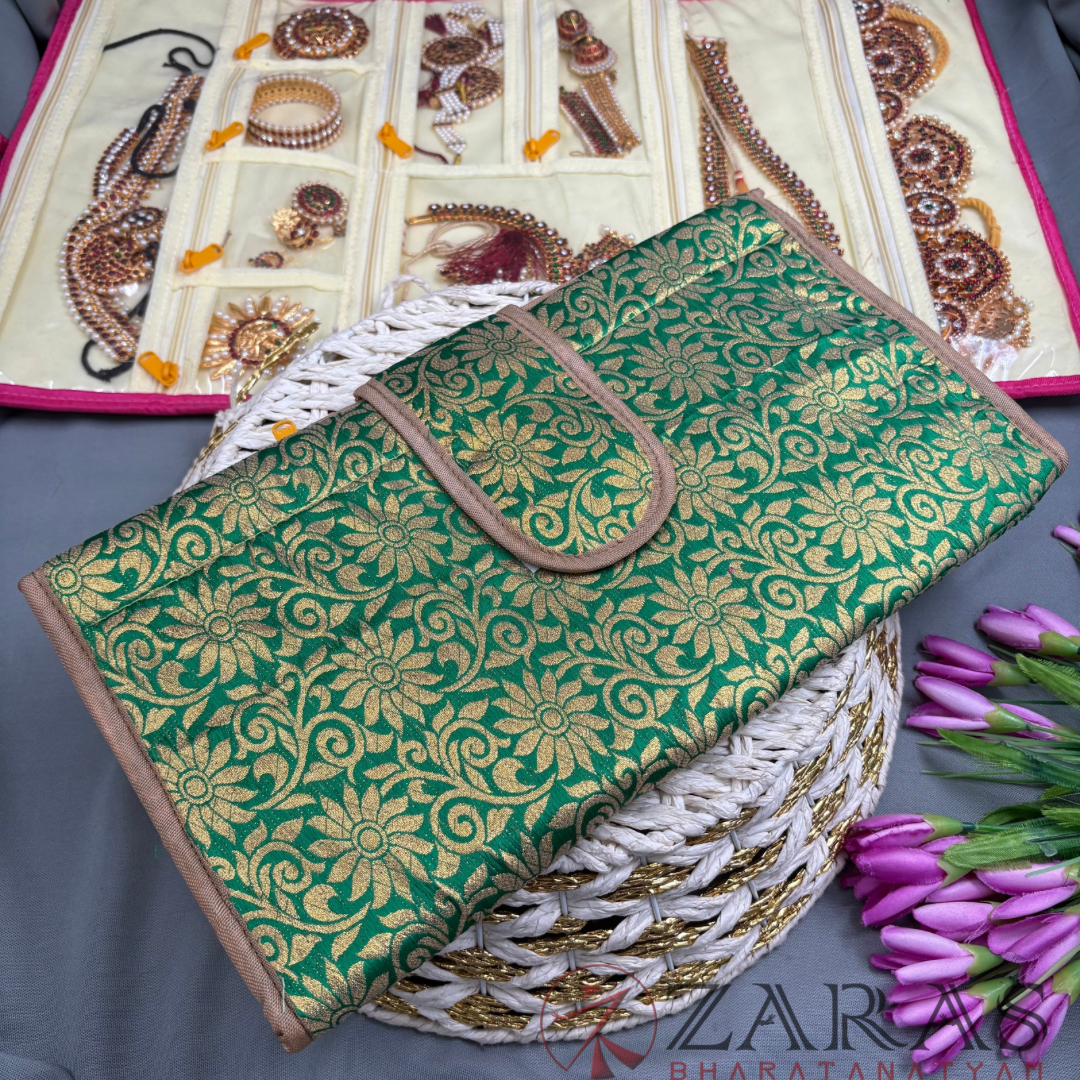 Bharatanatyam Dance Jewellery Bag / Organiser Foldable
