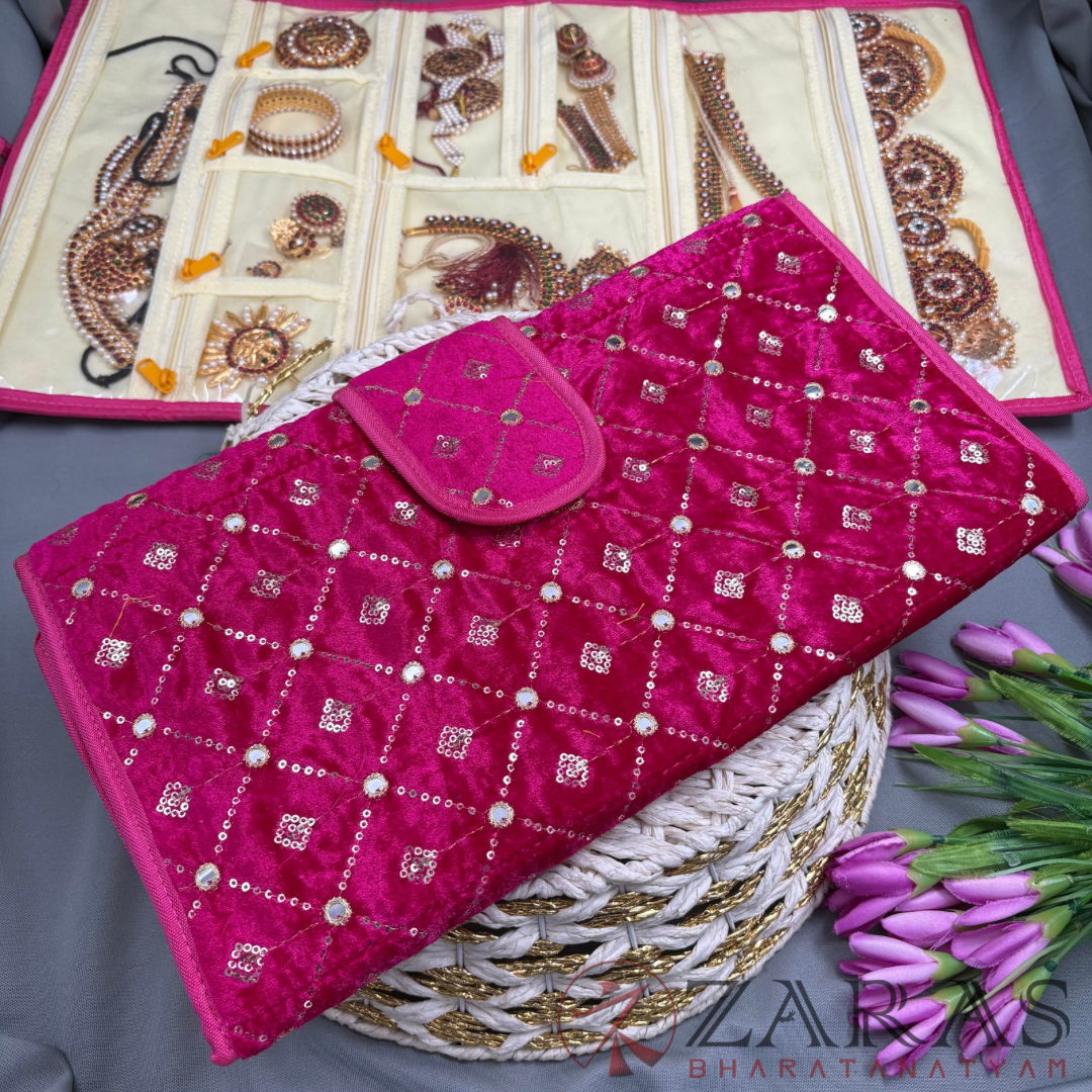Bharatanatyam Dance Jewellery Bag / Organiser Foldable