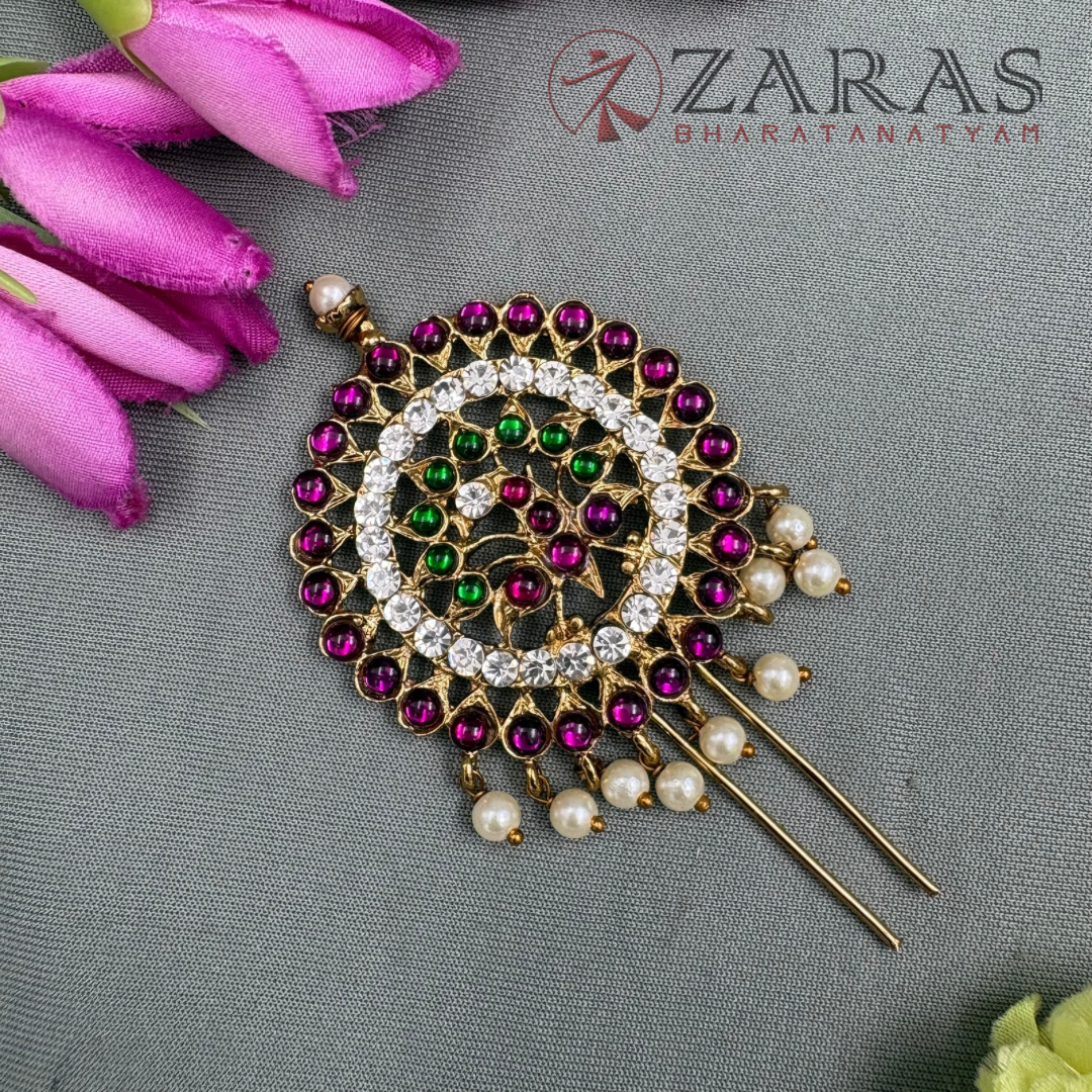 Bharatanatyam Dance Alankara Jewellery - Peacock Head Arch PG Kemp CS