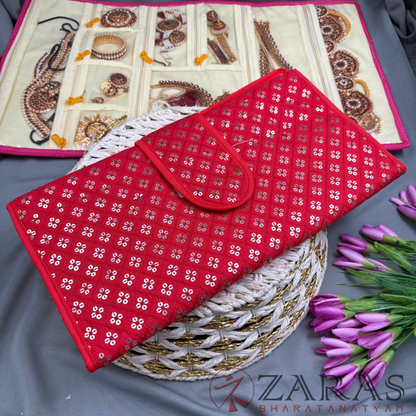 Bharatanatyam Dance Jewellery Bag / Organiser Foldable