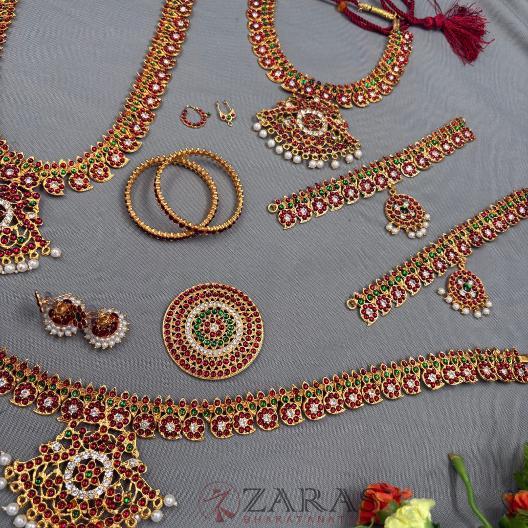 Bharatanatyam Dance Jewellery - Manga Full Set RG Kemp CS (3MM)