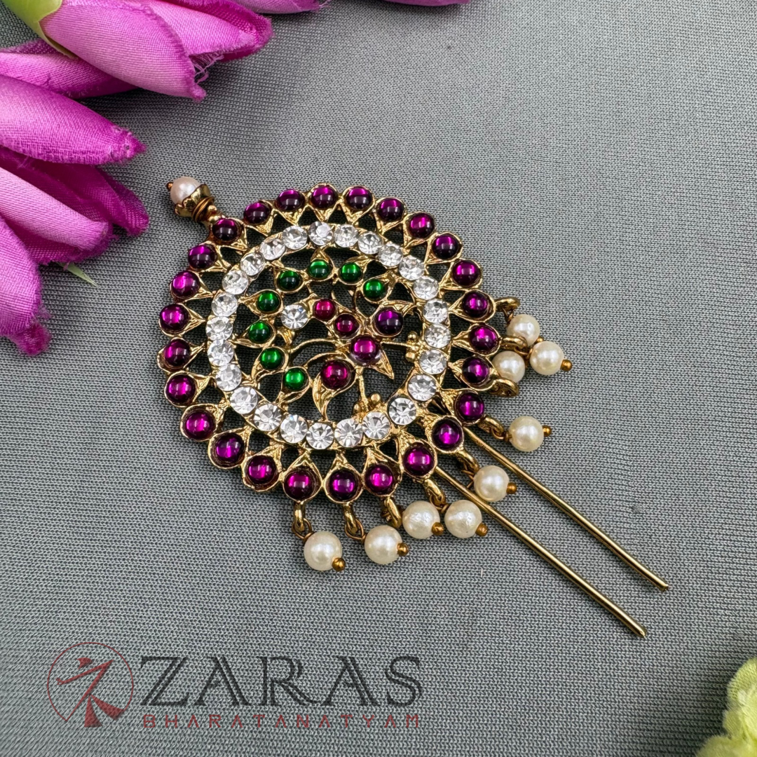 Bharatanatyam Dance Alankara Jewellery - Peacock Head Arch PG Kemp CS