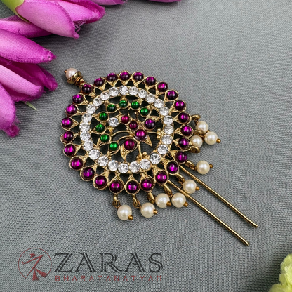 Bharatanatyam Dance Alankara Jewellery - Peacock Head Arch PG Kemp CS