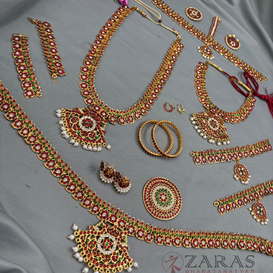 Bharatanatyam Dance Jewellery - Manga Full Set RG Kemp CS (3MM)