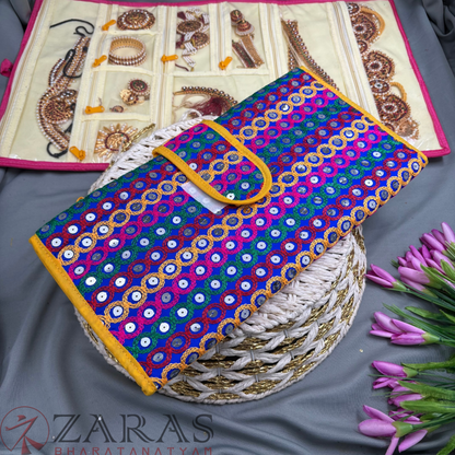 Bharatanatyam Dance Jewellery Bag / Organiser Foldable
