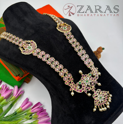 Bharatanatyam Dance Premium Jewellery - Manga & Moon PG Kemp CS Haaram / Long Chain Beads