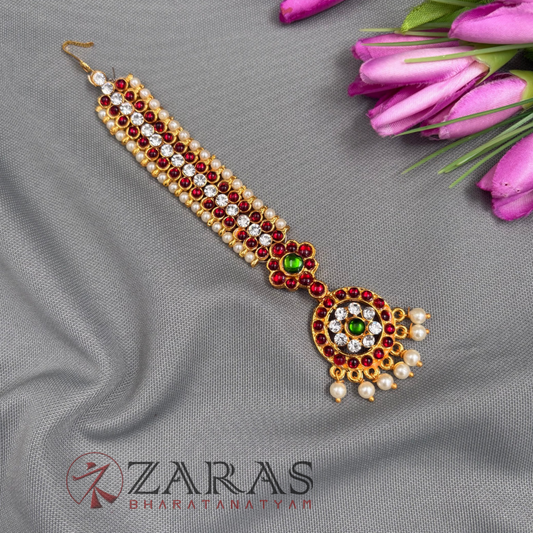 Bharatanatyam Dance Jewellery - Sow RG Kemp Netti Chutti