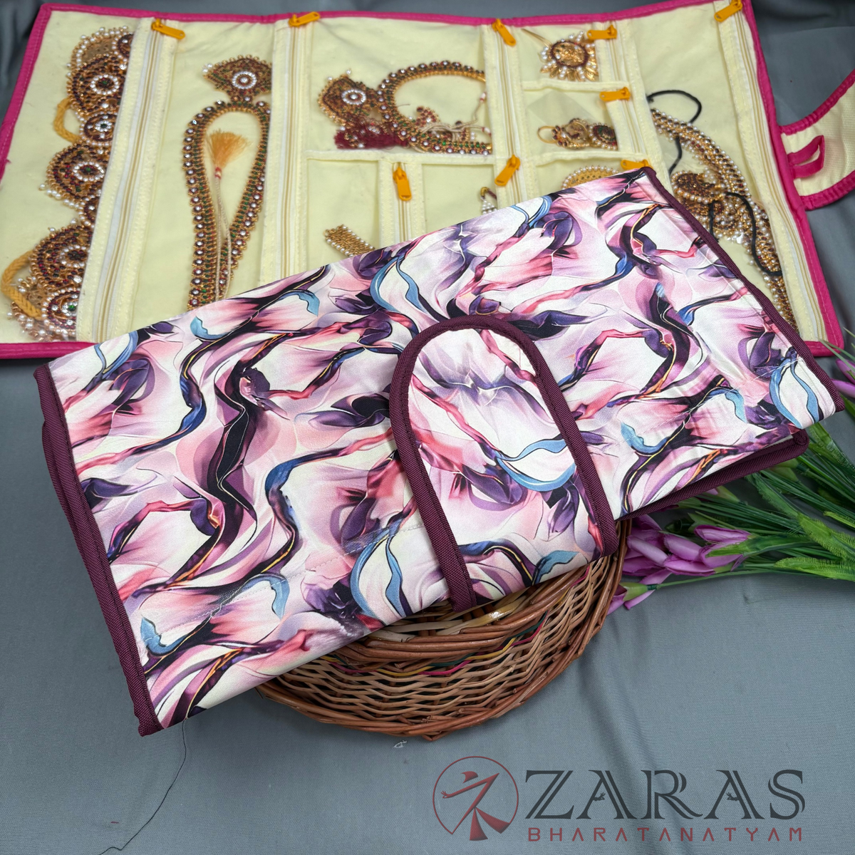 Bharatanatyam Dance Jewellery Bag / Organiser Foldable