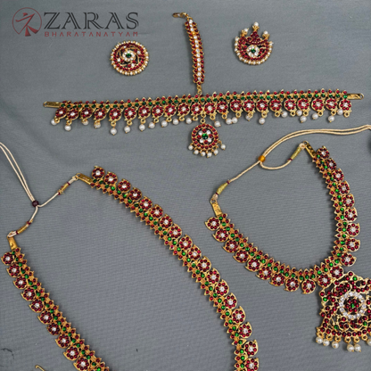 Bharatanatyam Dance Jewellery - Manga Full Set RG Kemp CS