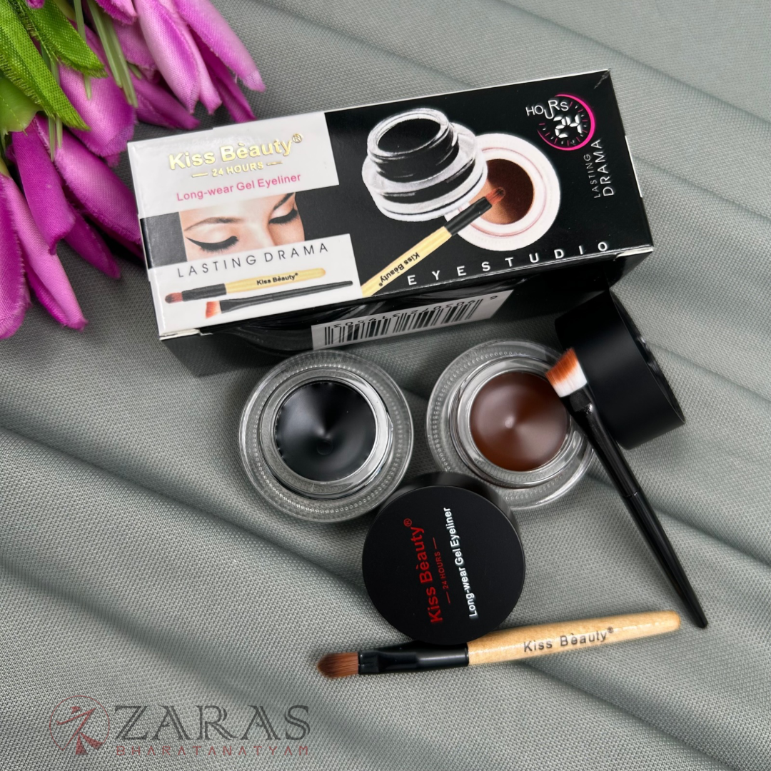 Bharatanatyam Dance Makeup Products - Long- Wear Gel Eyeliner (Kiss Beauty)