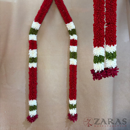 Bharatanatyam Dance Cloth Aandaal Maalai / Haaram – Mixed Colours (Each Side 1 meter / 40 inch Length)