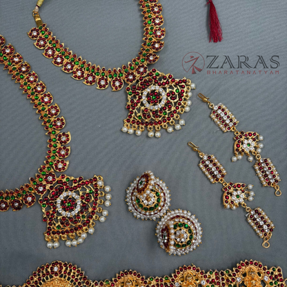 Bharatanatyam Dance Jewellery - Manga Full Set RG Kemp CS