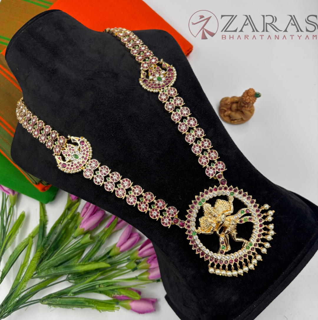 Bharatanatyam Dance Premium Jewellery - Manga & Nataraj PG Kemp CS Haaram / Long Chain Beads